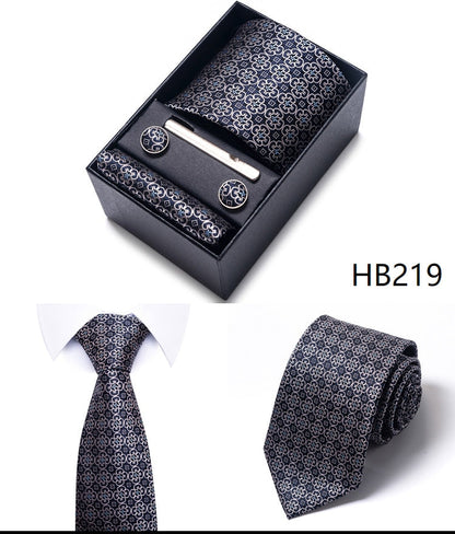 100% Silk Tie Handkerchief Cufflink - My Men's Shop