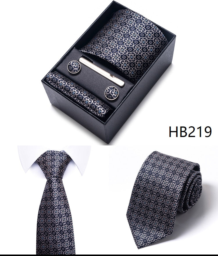 100% Silk Tie Handkerchief Cufflink - My Men's Shop