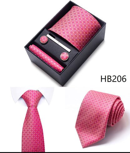 100% Silk Tie Handkerchief Cufflink - My Men's Shop