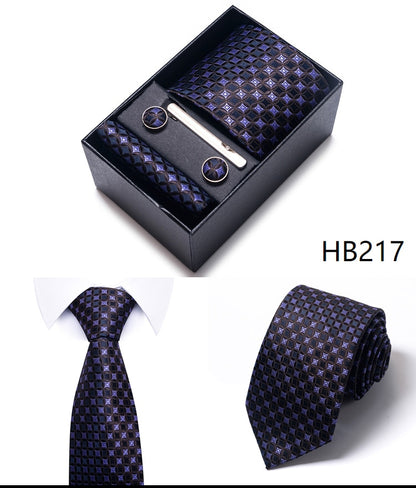 100% Silk Tie Handkerchief Cufflink - My Men's Shop