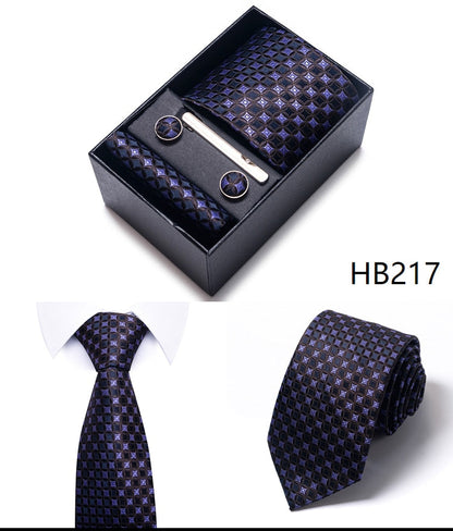 100% Silk Tie Handkerchief Cufflink - My Men's Shop