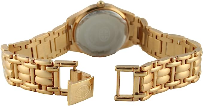 Swiss Edition Women's Luxury 23K Gold Plated Crystal Bezel