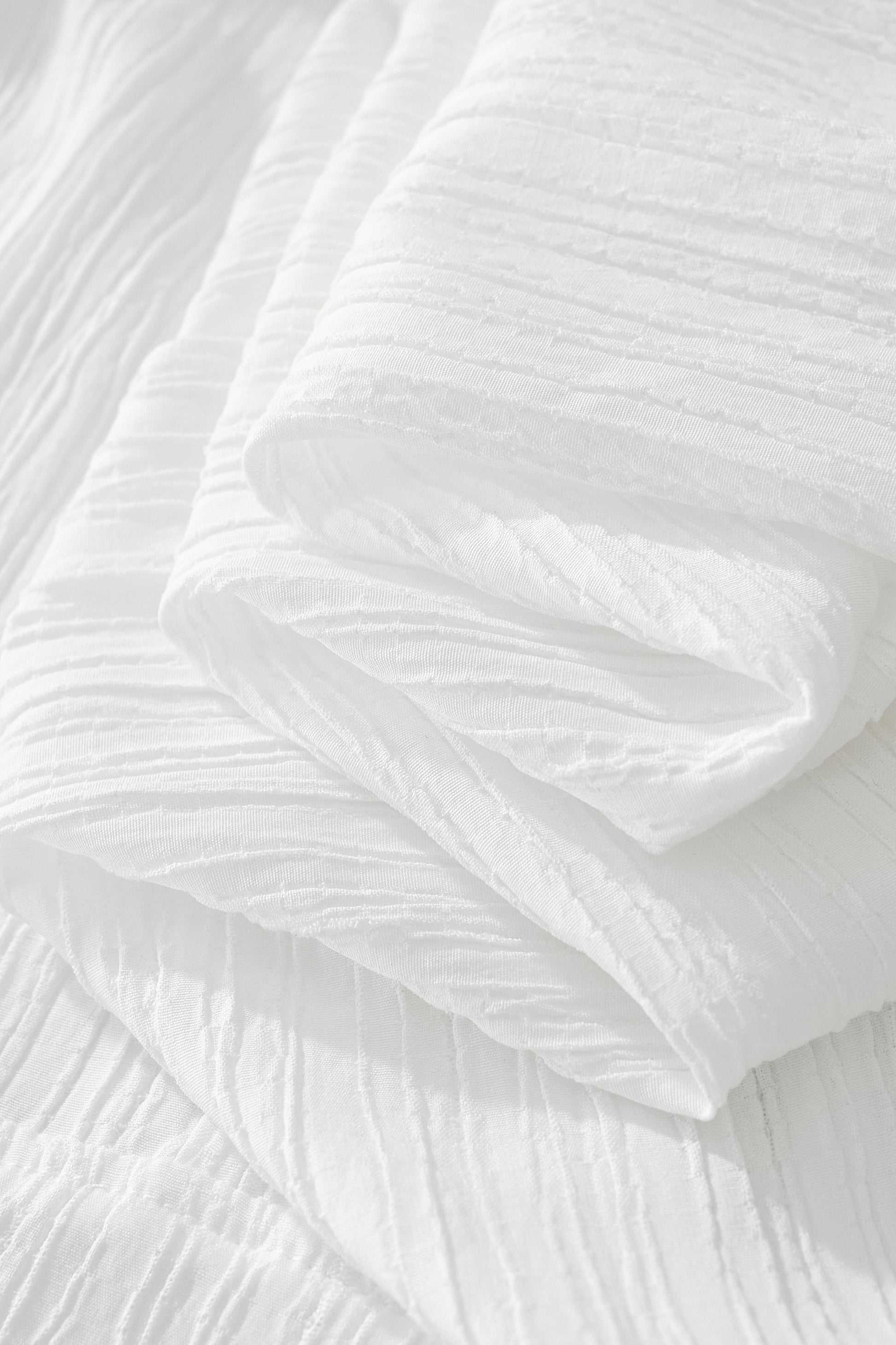 Crinkle Texture Shirt & Pant Set WHITE - My Men's Shop