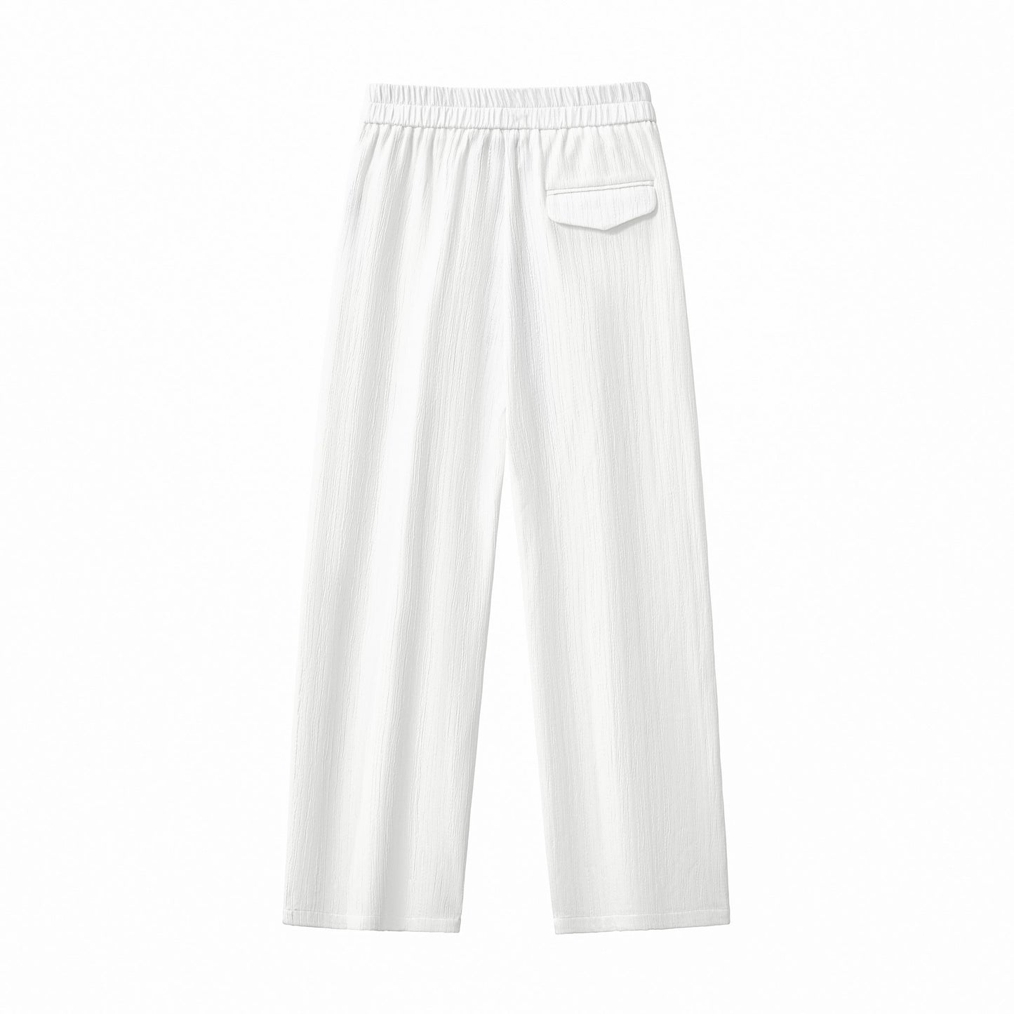 Crinkle Texture Shirt & Pant Set WHITE - My Men's Shop