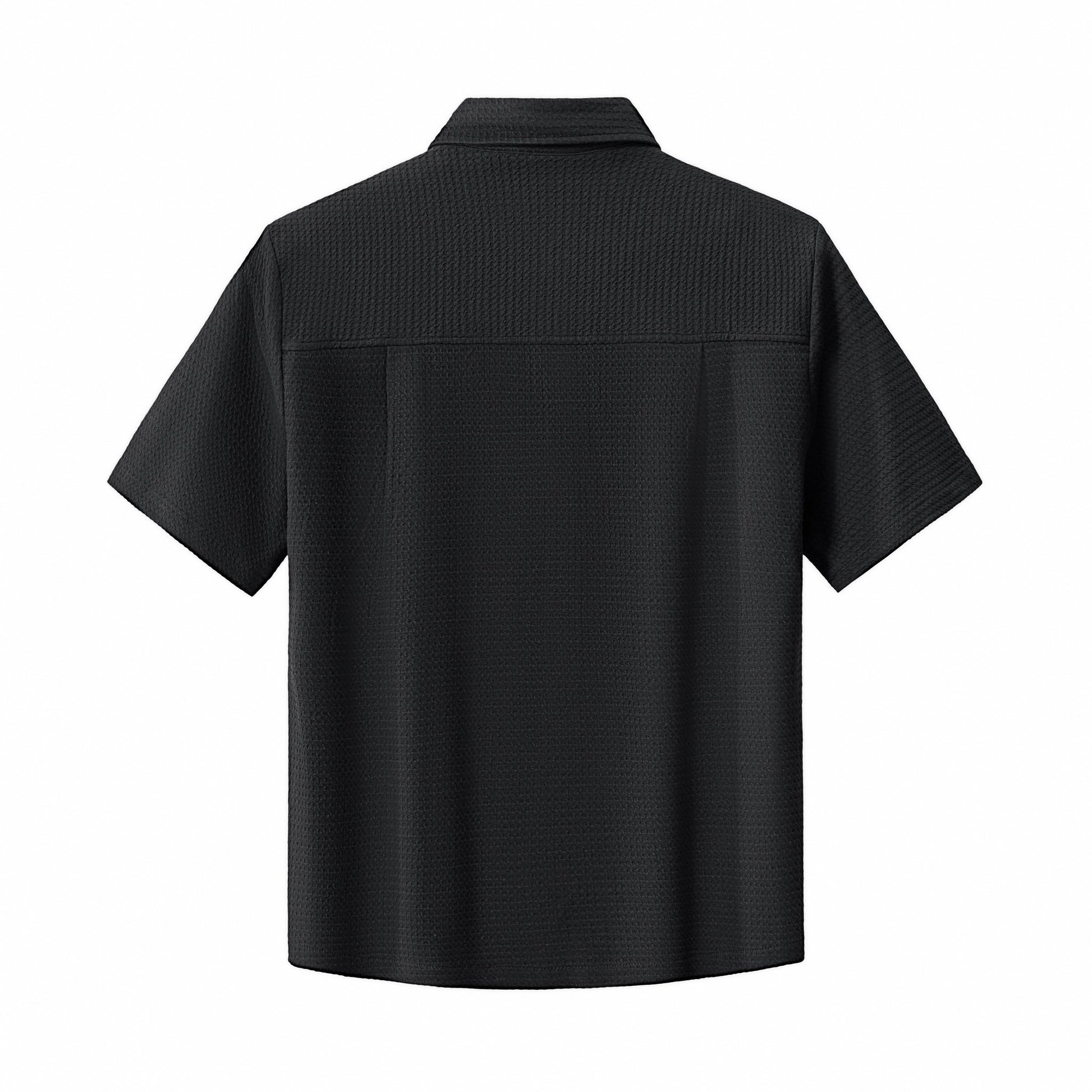 Vista Set – Waffle Textured Shirt & Pant BLACK - My Men's Shop