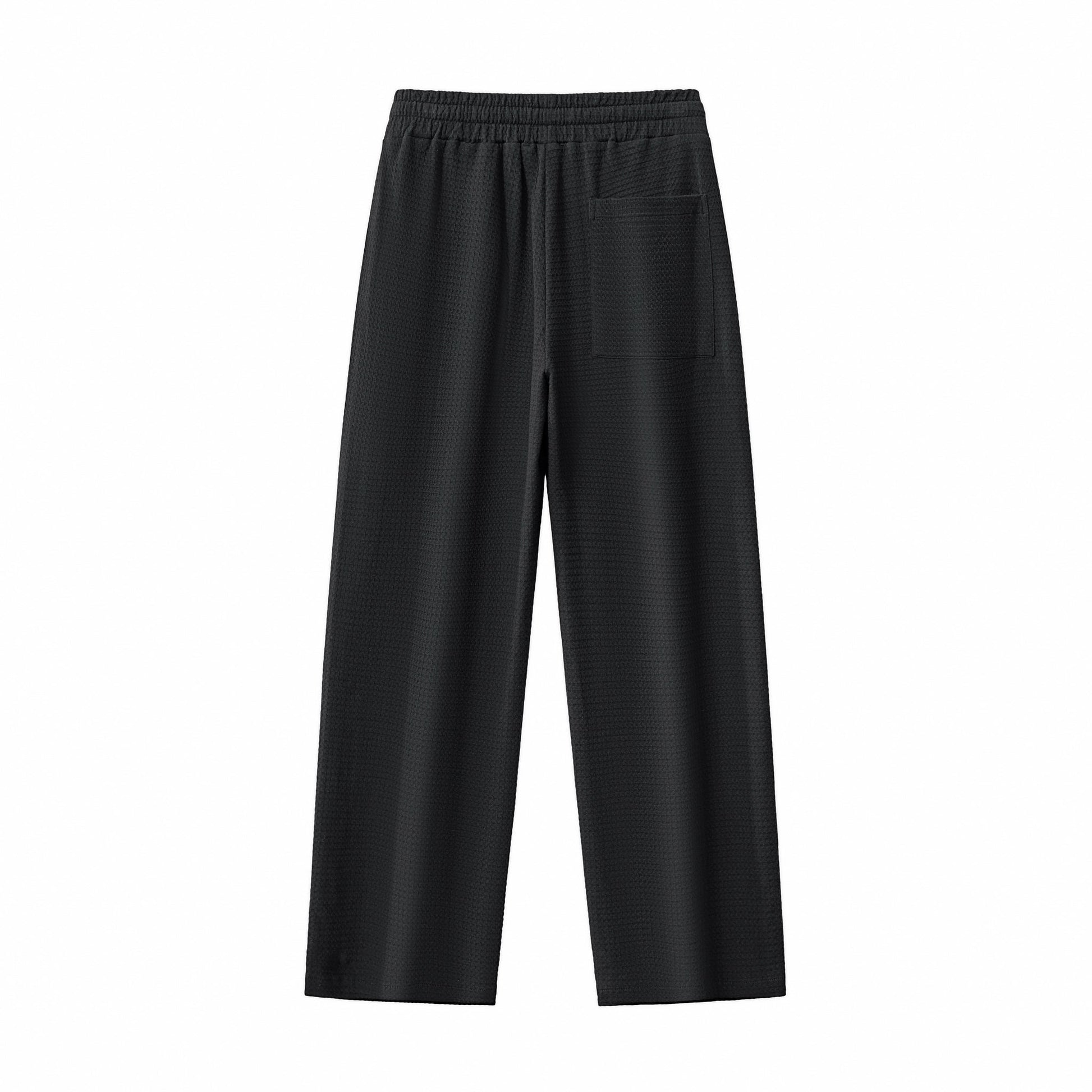 Vista Set – Waffle Textured Shirt & Pant BLACK - My Men's Shop