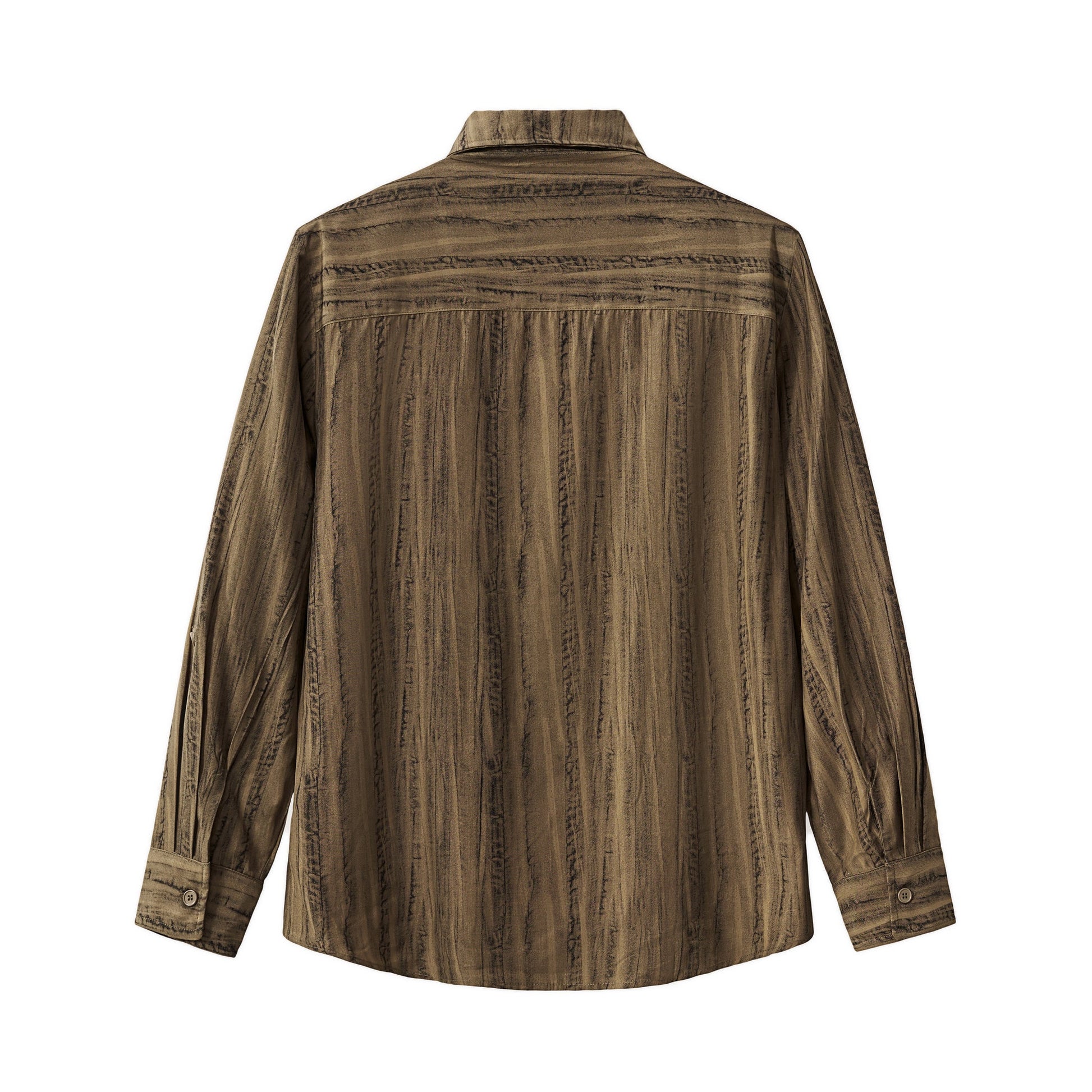Strata Set – Printed Long Sleeve Shirt & Pant BROWN - My Men's Shop