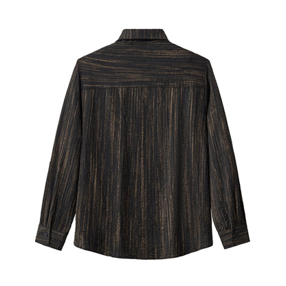Canyon Set – Printed LS Shirt & Pleated pant BLACK - My Men's Shop