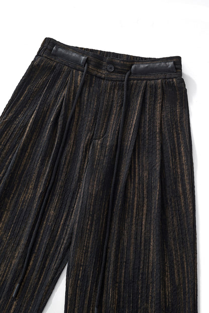 Canyon Set – Printed LS Shirt & Pleated pant BLACK - My Men's Shop