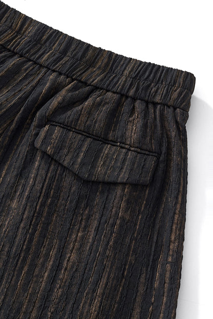 Canyon Set – Printed LS Shirt & Pleated pant BLACK - My Men's Shop