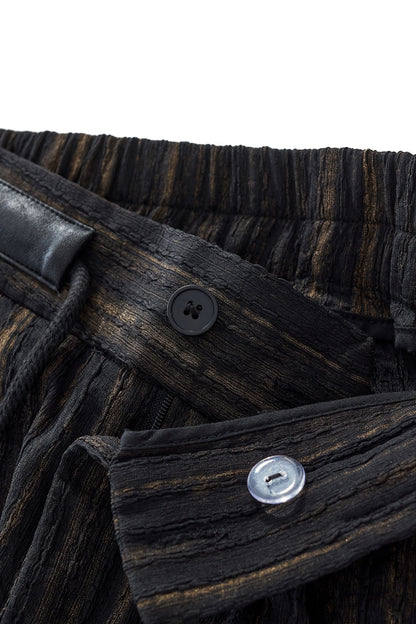Canyon Set – Printed LS Shirt & Pleated pant BLACK - My Men's Shop