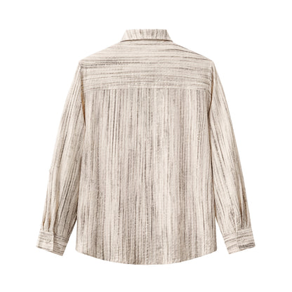 Canyon Set – Printed LS Shirt & Pleated pant TAUPE - My Men's Shop