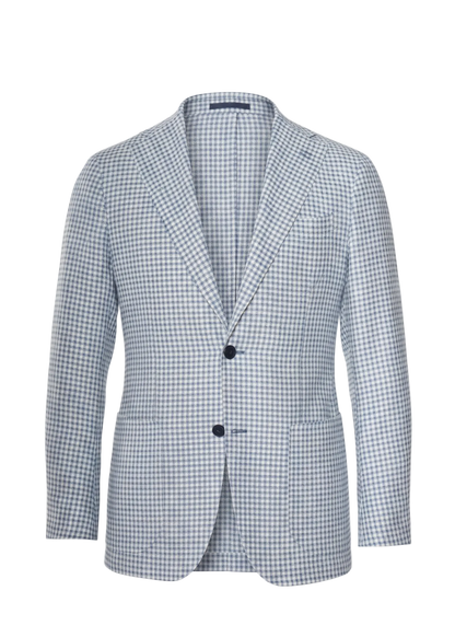 Sartorio Houndstooth Silk-Wool Sport Jacket