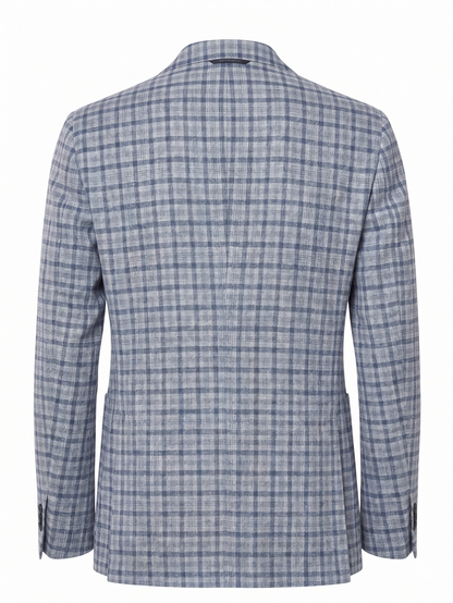 Sartorio Gingham Wool-Silk Sport Jacket