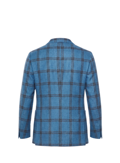 Sartorio Double Windowpane Wool Sport Jacket