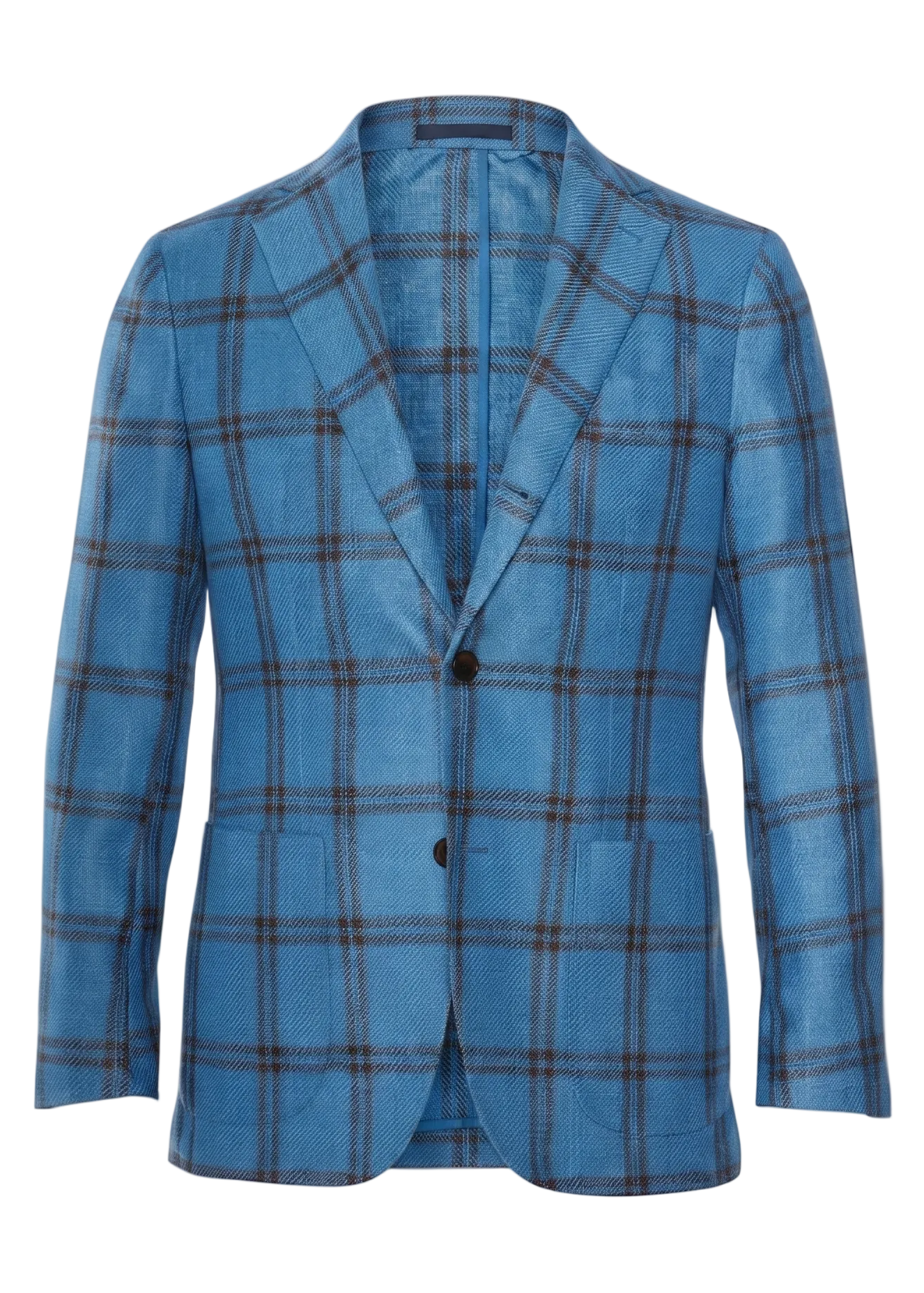 Sartorio Double Windowpane Wool Sport Jacket