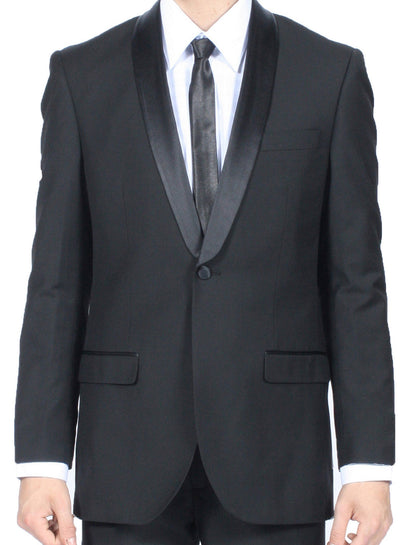 Premium 2pc Shawl Collar Black Slim Fit Tuxedo