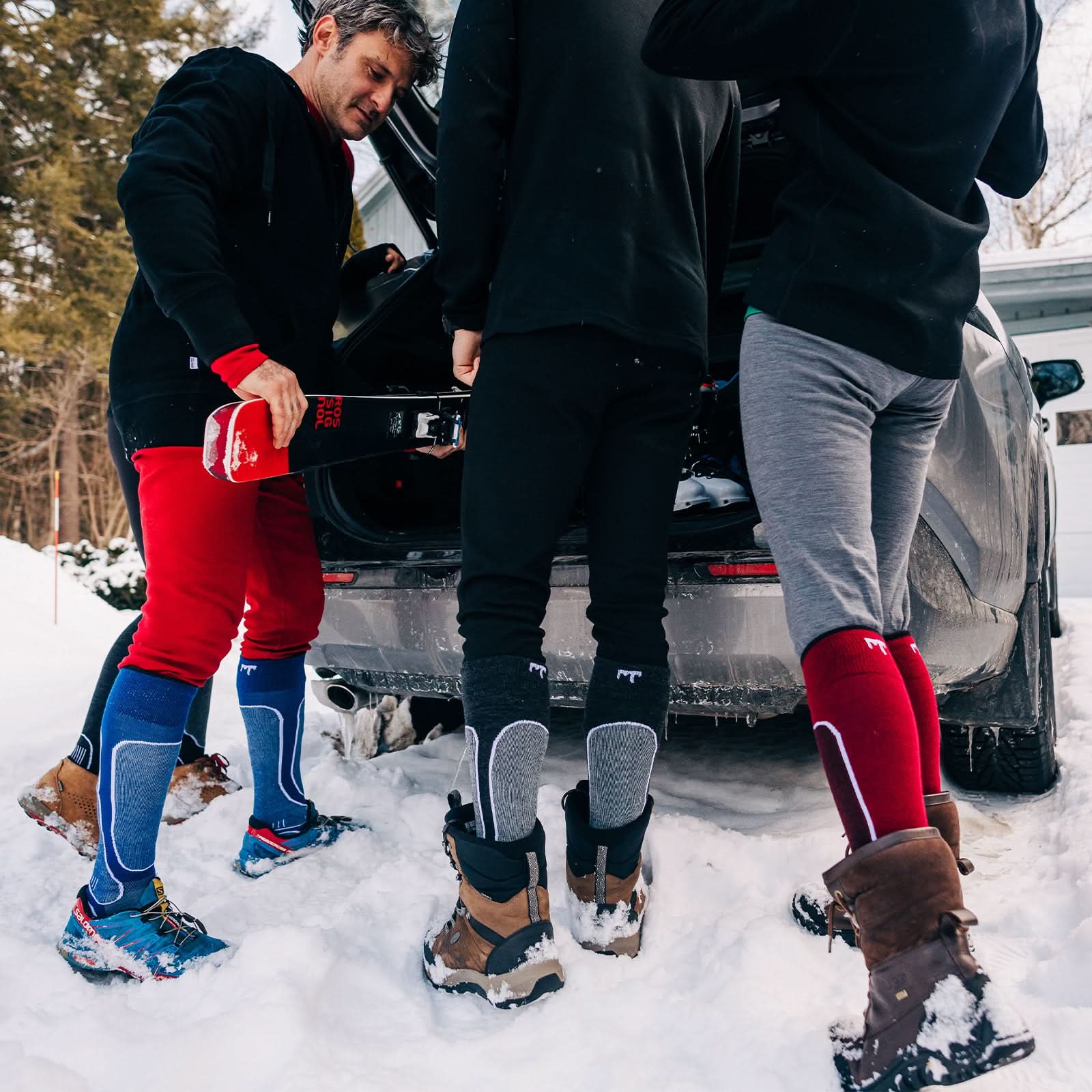 Light Cushion - Over The Calf Wool Snowboard Socks Mountain Heritage Elite - My Men's Shop