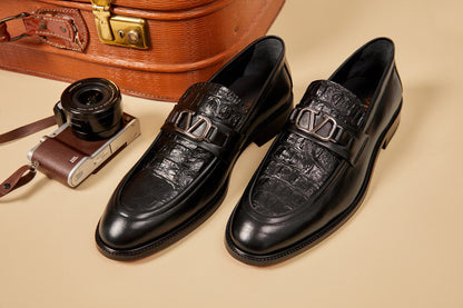 Amsterdam Black Bit Loafer Men Shoe