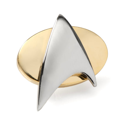 Star Trek Two Tone Delta Shield Lapel Pin - My Men's Shop