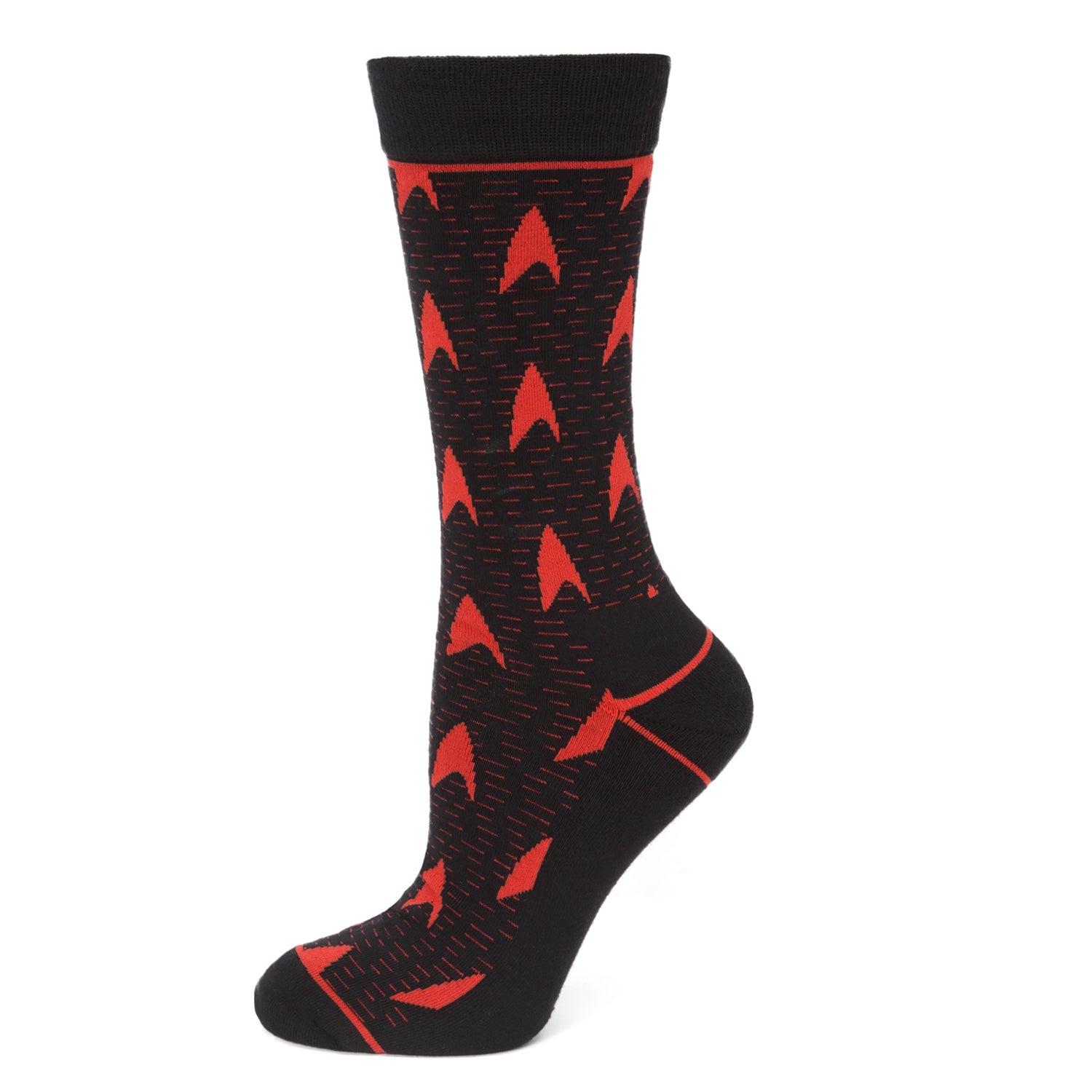 Star Trek Red Delta Shield Black Men's Socks - My Men's Shop