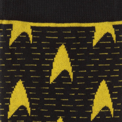 Calcetines negros de hombre Star Trek Yellow Delta Shield
