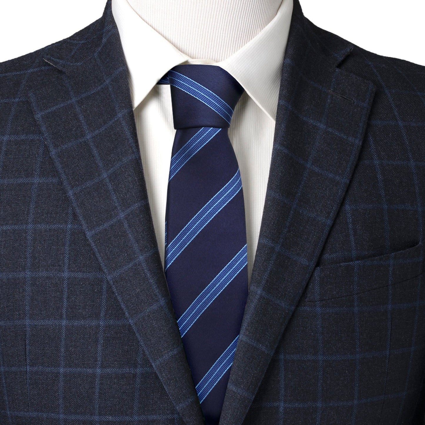 Corbata de hombre a rayas azules Star Trek Enterprise Flight