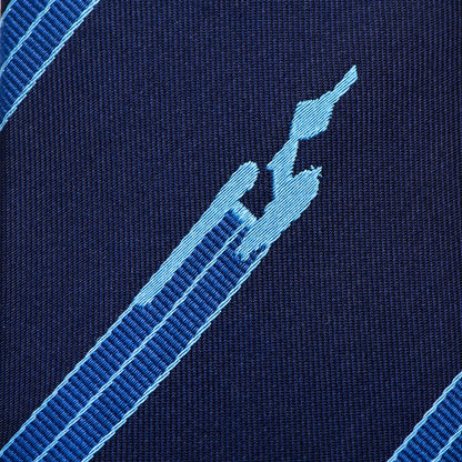 Corbata de hombre a rayas azules Star Trek Enterprise Flight