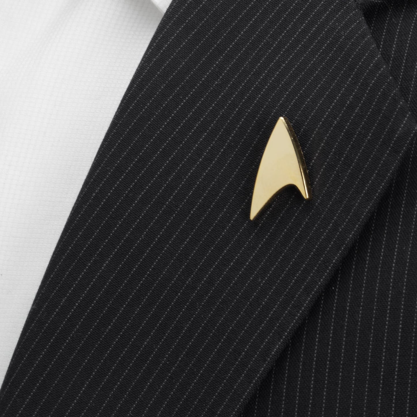 Star Trek Gold Delta Shield Lapel Pin - My Men's Shop