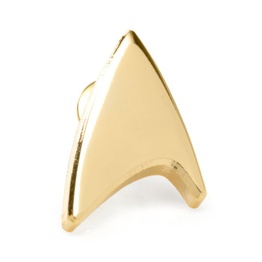 Pin de solapa Star Trek de escudo delta dorado