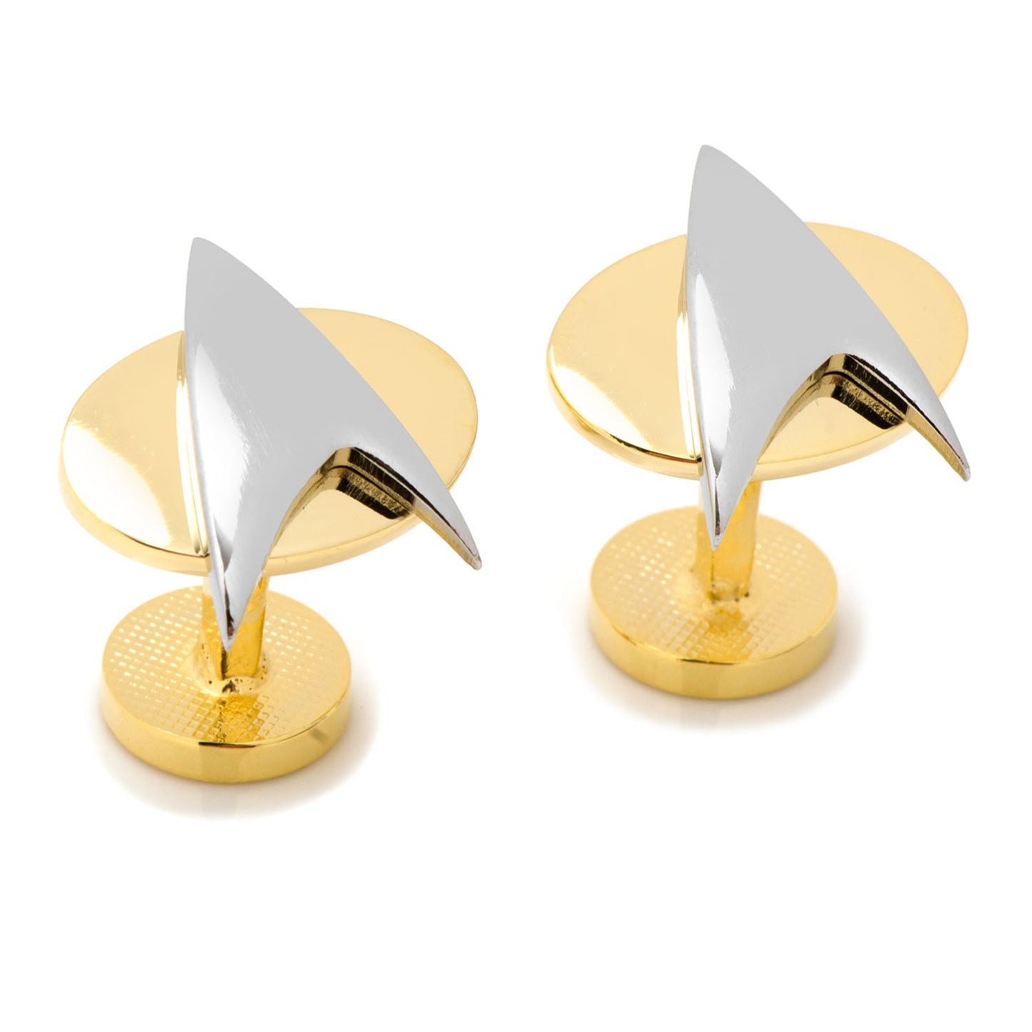 Star Trek Two Tone Delta Shield Cufflinks - My Men's Shop