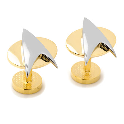 Star Trek Two Tone Delta Shield Cufflinks - My Men's Shop