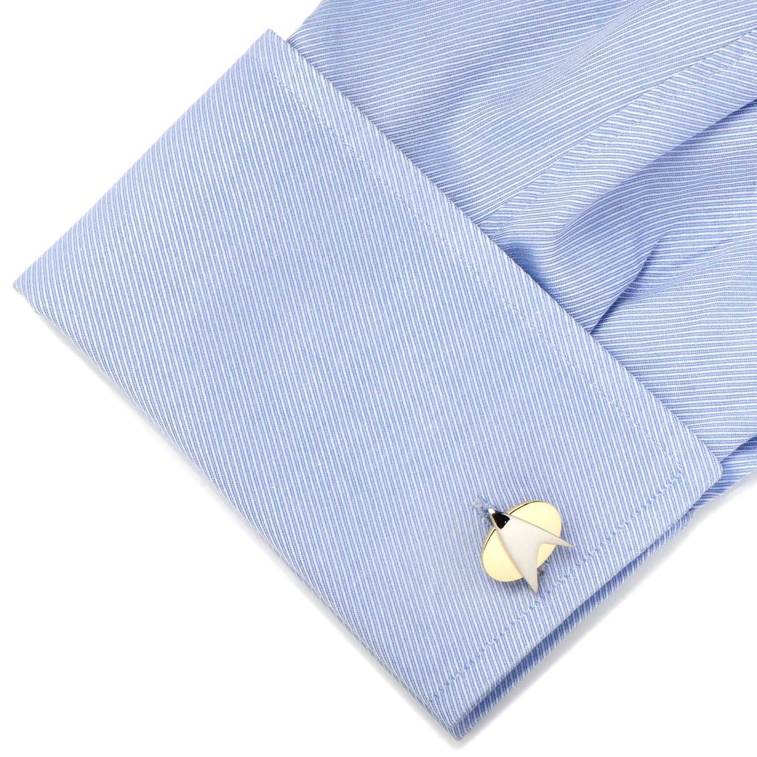 Star Trek Two Tone Delta Shield Cufflinks - My Men's Shop