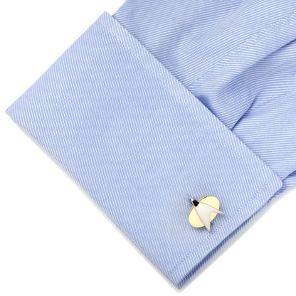 Star Trek Two Tone Delta Shield Cufflinks - My Men's Shop