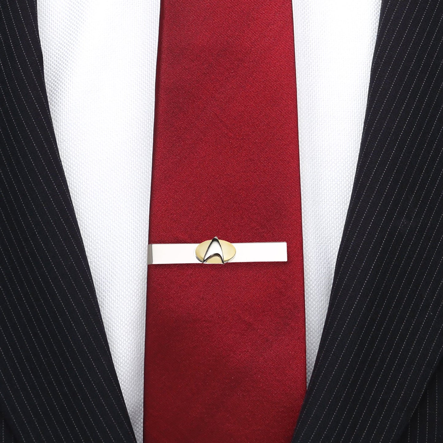 Star Trek Two Tone Delta Shield Tie Bar - My Men's Shop