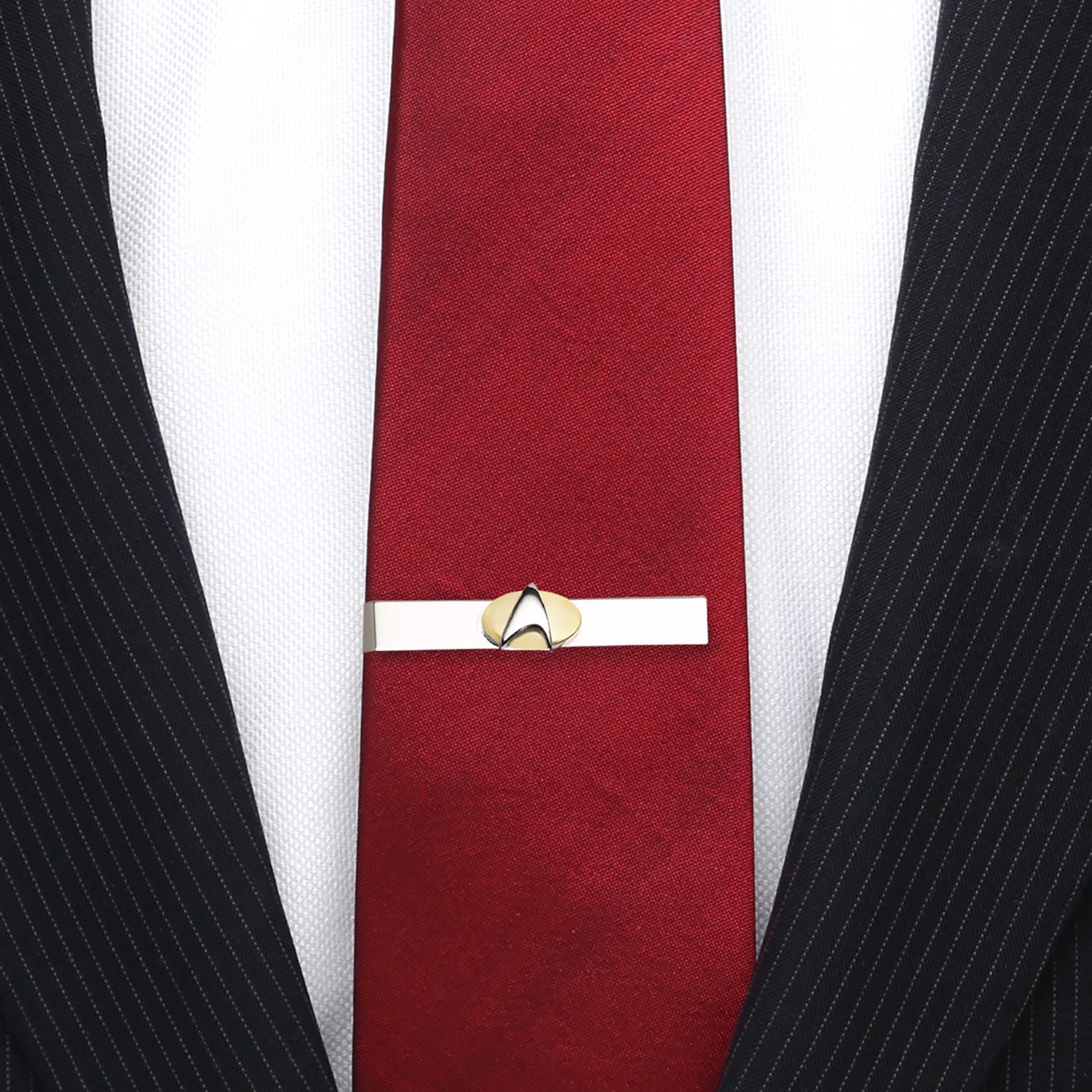 Star Trek Two Tone Delta Shield Tie Bar - My Men's Shop