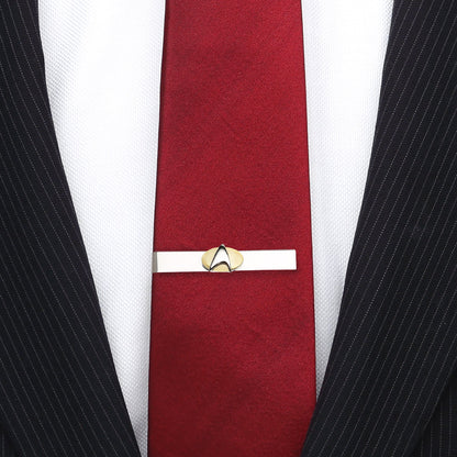 Star Trek Two Tone Delta Shield Tie Bar - My Men's Shop