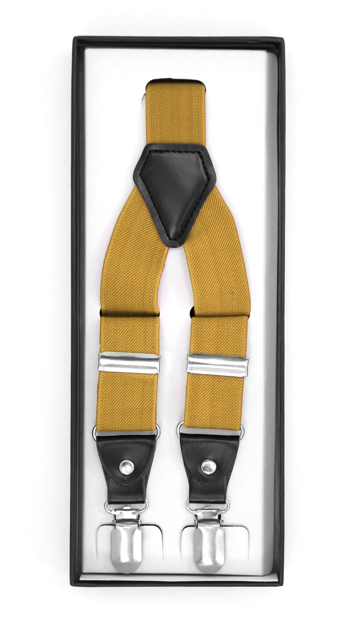 Gold Clip-On Unisex Suspenders