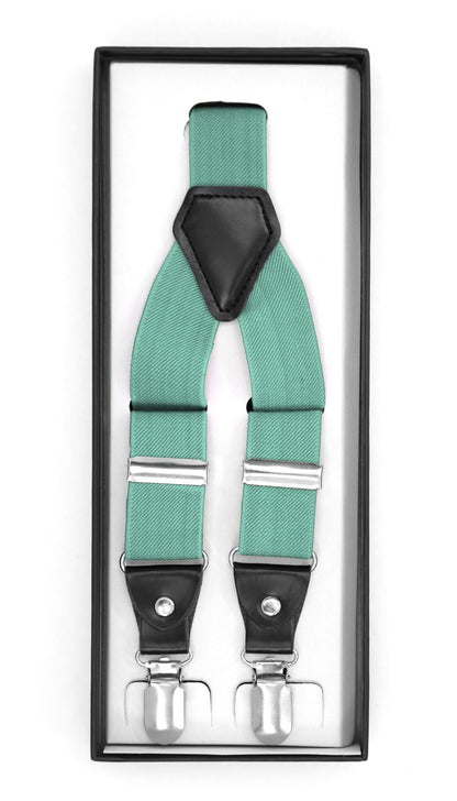 Mint Clip-On Unisex Suspenders