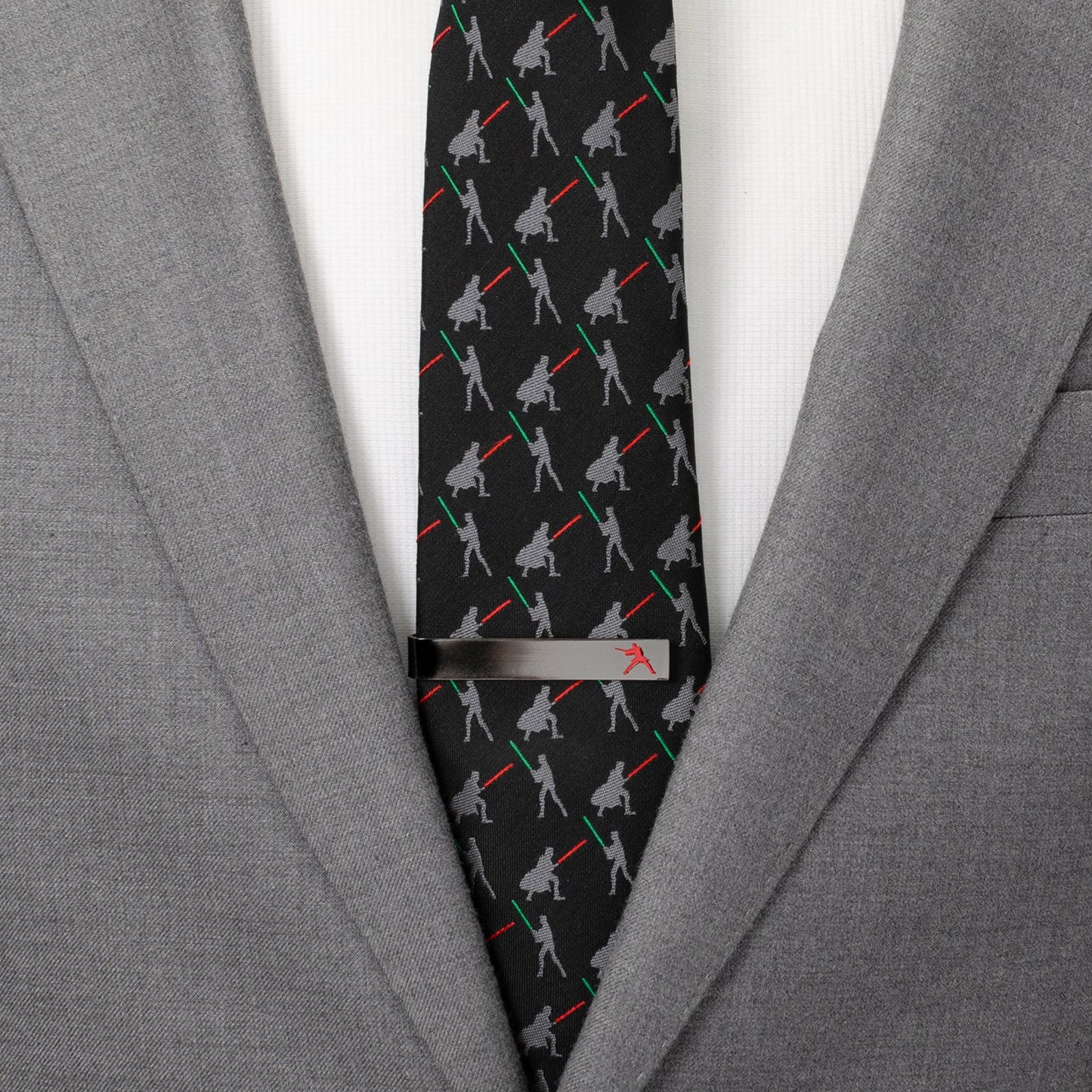 Star Wars Anakin Skywalker "You Underestimate My Powers" Hidden Message Black Tie Bar - My Men's Shop