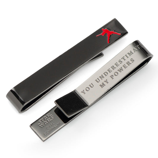 Star Wars Anakin Skywalker "You Underestimate My Powers" Hidden Message Black Tie Bar - My Men's Shop