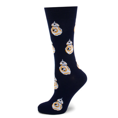 Star Wars BB-8 Navy Dress Socks and Rebel Alliance Starbird Crest Lapel Pin Gift Set - My Men's Shop