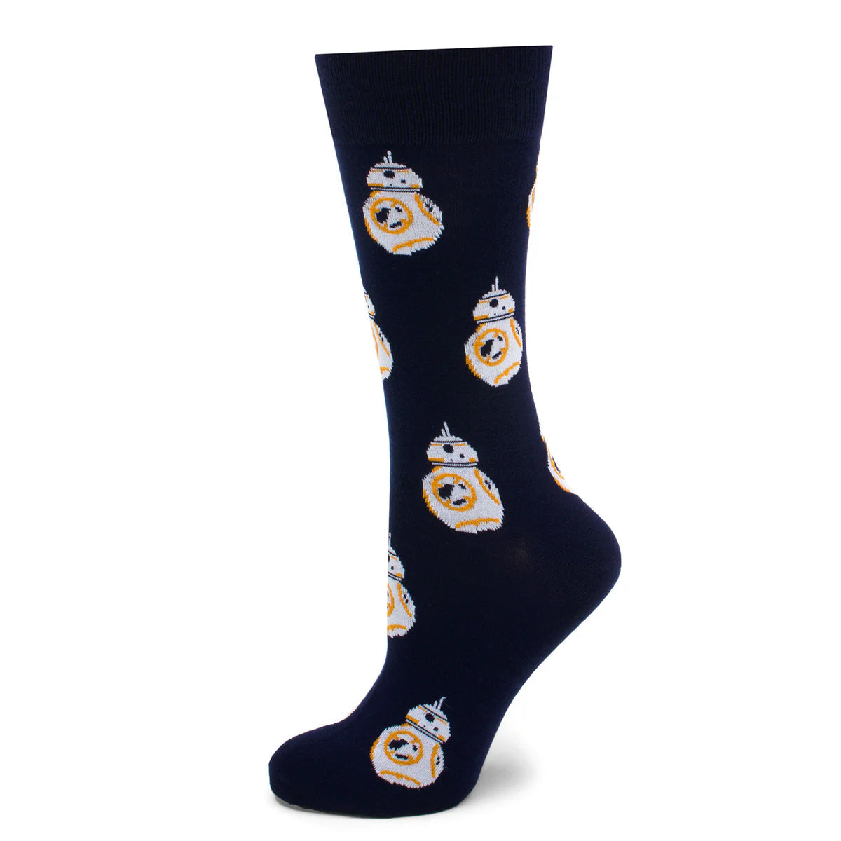 Caja de regalo de calcetines azul marino Star Wars BB-8 y pin de solapa con el emblema Starbird de la Alianza Rebelde