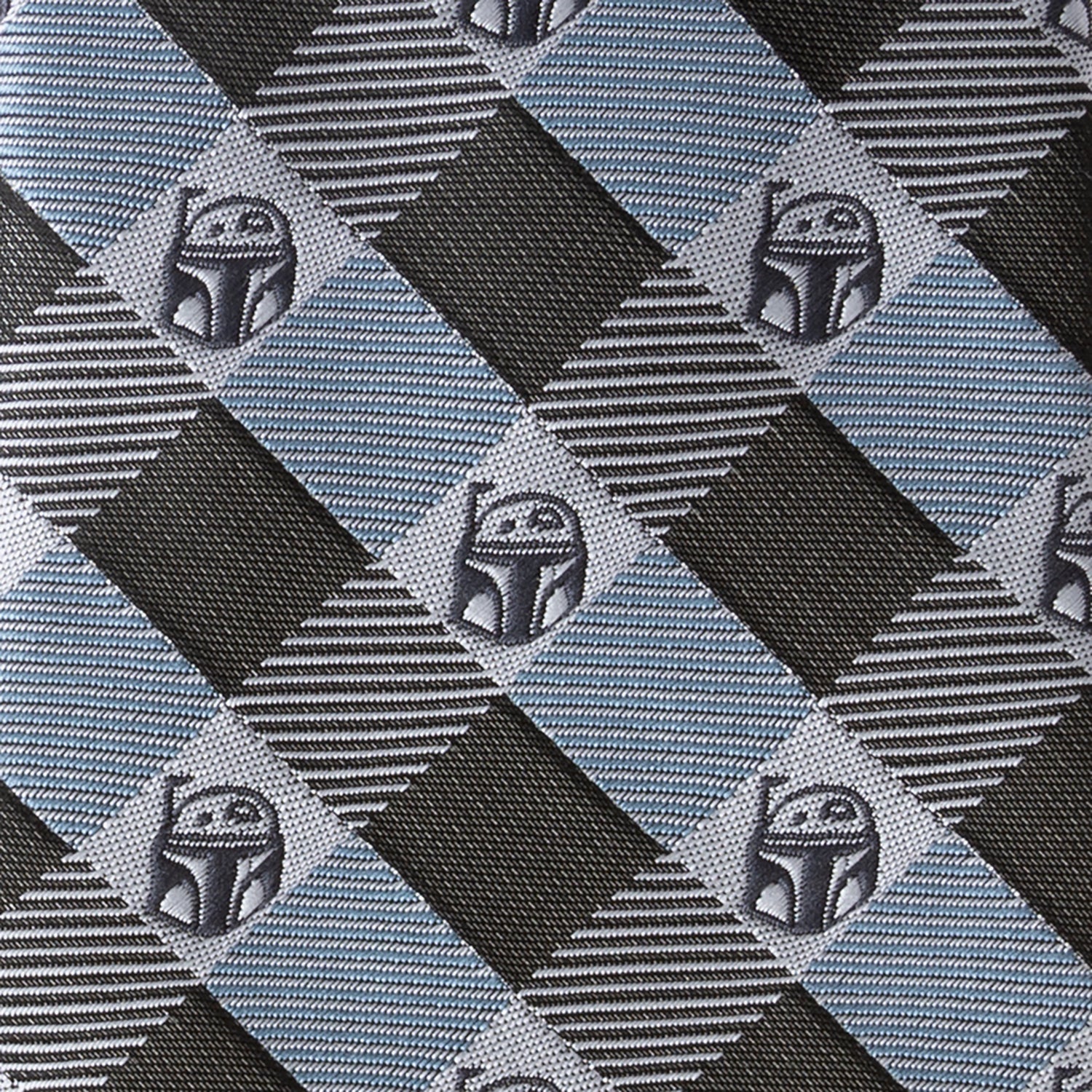 Star Wars Boba Fett Blue and Gray Plaid Tie - My Men's Shop
