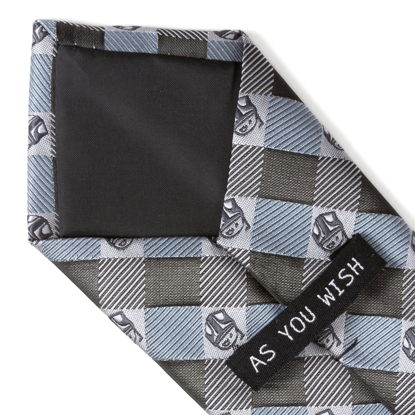 Corbata de cuadros azules y grises de Star Wars Boba Fett