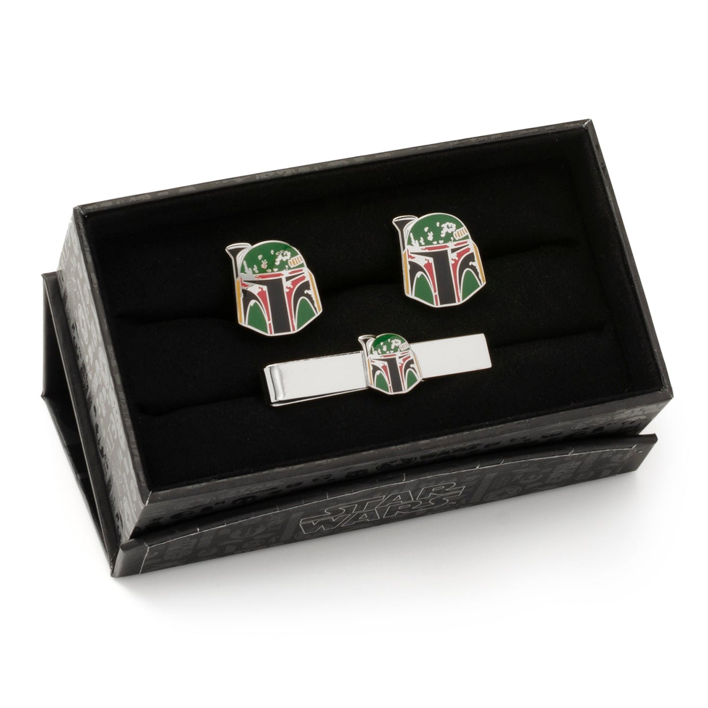 Star Wars Boba Fett Cufflinks and Tie Bar Gift Set - My Men's Shop