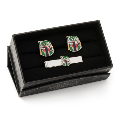 Star Wars Boba Fett Cufflinks and Tie Bar Gift Set - My Men's Shop