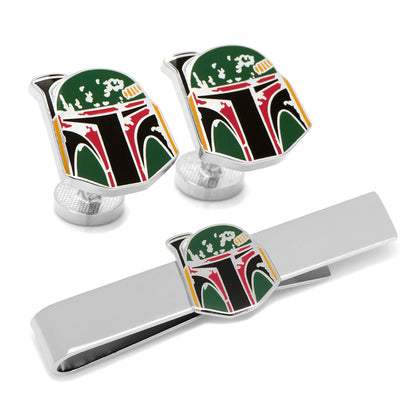 Star Wars Boba Fett Cufflinks and Tie Bar Gift Set - My Men's Shop
