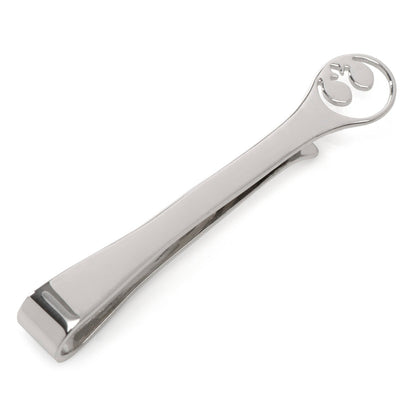 Barra de Corbata de Plata de Ley Recortada con el Emblema de la Alianza Rebelde de Star Wars