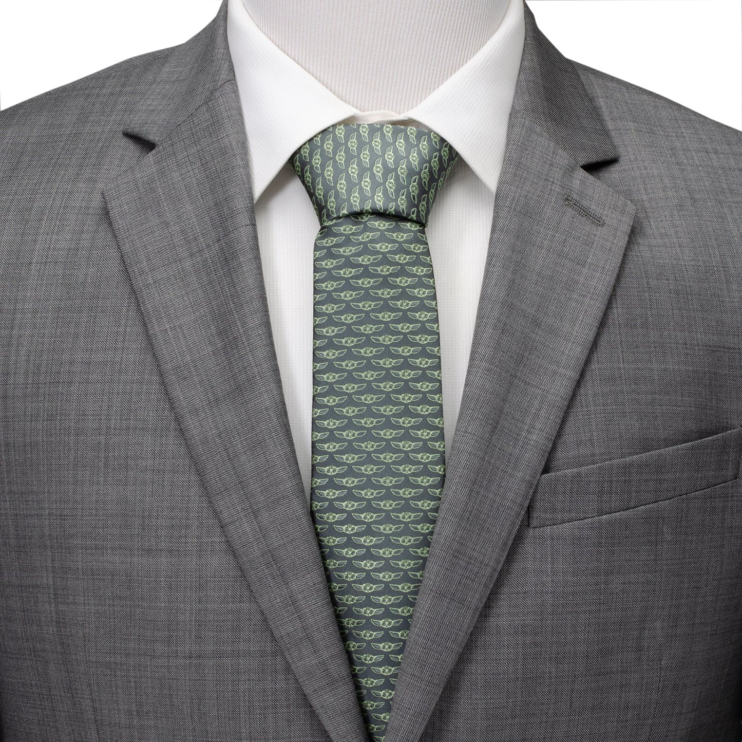 Corbata gris de Grogu de Star Wars